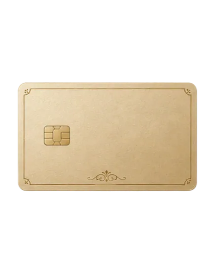 Gold payment card