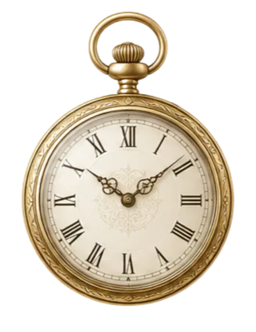 Gold pocket watch